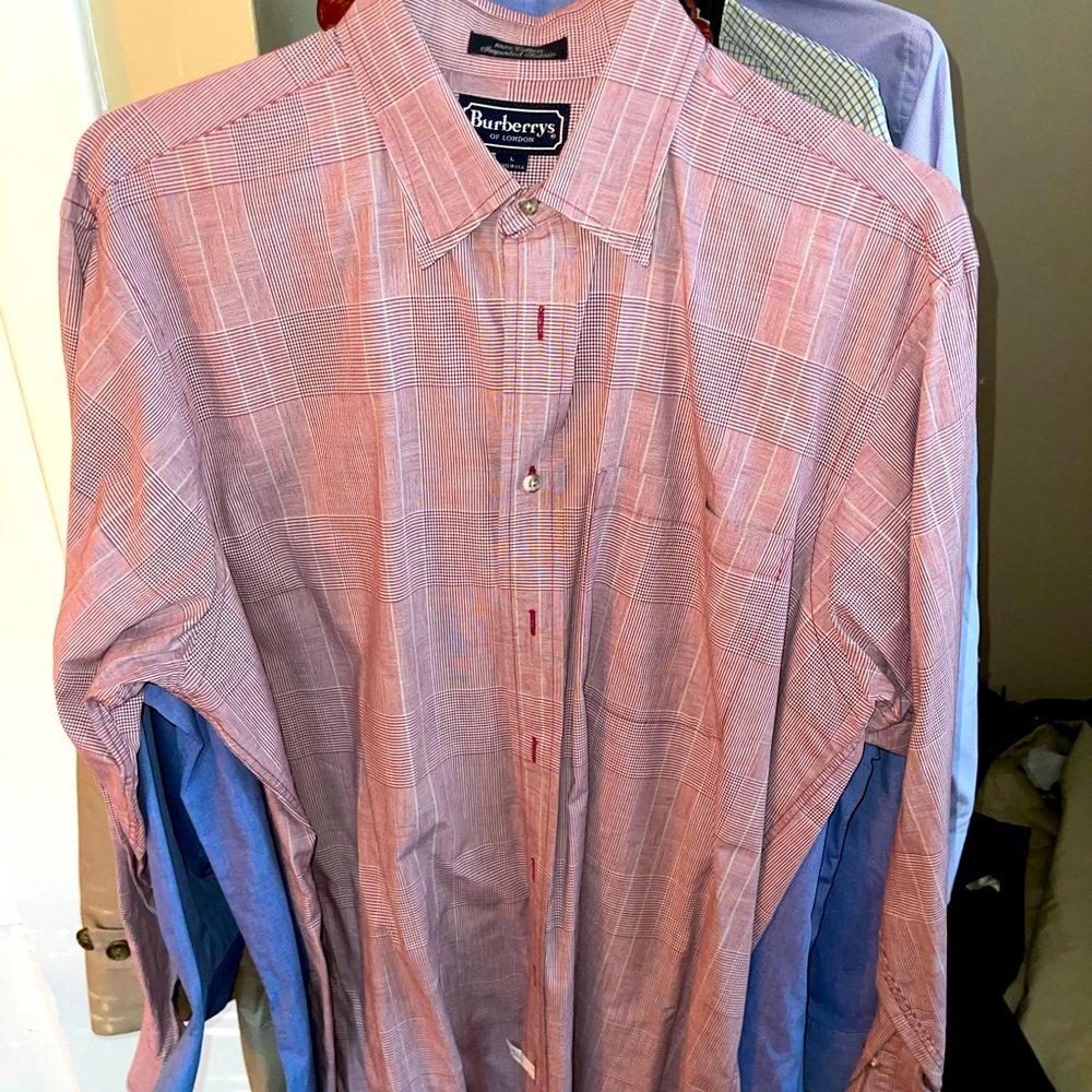 Burberry, formally Burberry’s, red dress shirt